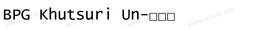 BPG Khutsuri Un字体转换